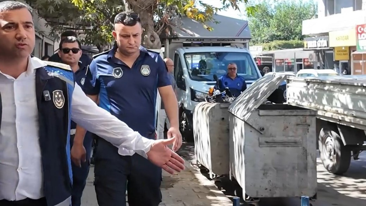 Hatay’da zabıta ekipleri kaldırım işgallerine müdahale etti